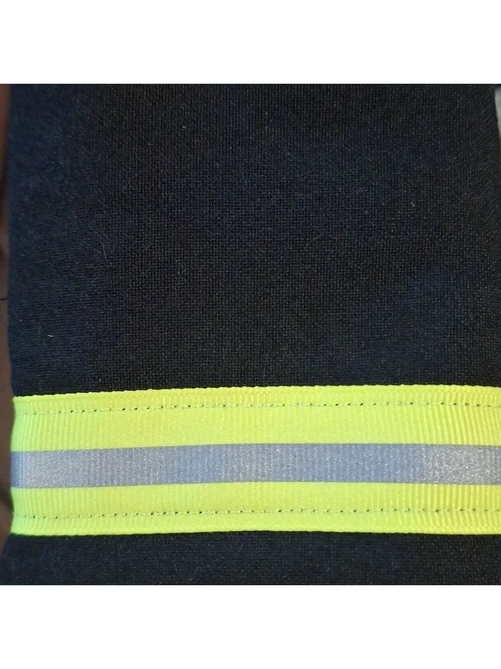 Reflective Wallet Black Yellow Tri-Fold
